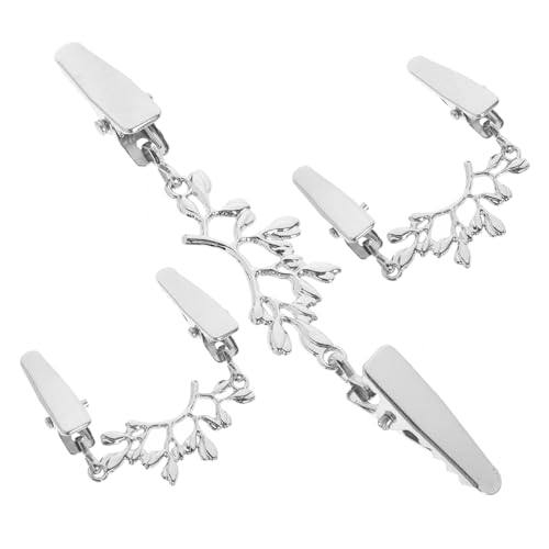 Hemobllo 3 Stück Damen Cardigan Clips aus Langlebiger Zinklegierung Baumblatt Designs Vielseitige Schal und Kragenclips für Pullover Strickjacken und Blusen Rostfrei und Modisches von Hemobllo