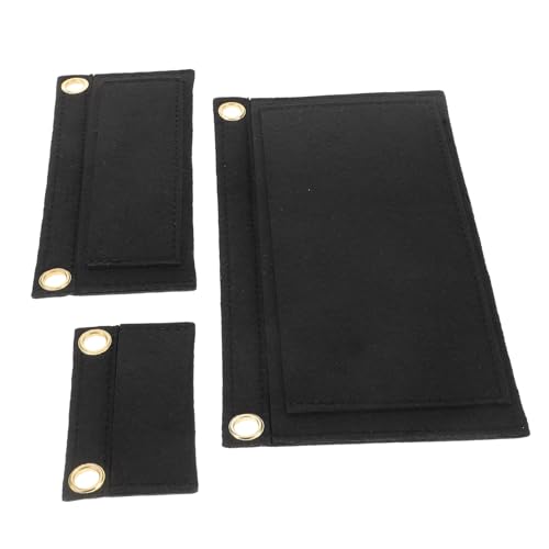 Hemobllo 3 Stück Teiliges Filz Taschenorganizer zum DIY Umbau von Handtaschen mit Kettenbefestigung Inneneinsatz für Clutch und Umhängetasche zur Verbesserten Organisation und Schutz von Hemobllo