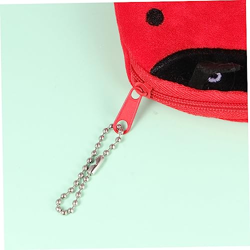 Hemobllo 3 Stück Teiliges Plüsch Münzgeldbeutel mit Marienkäfer Kleines Schlüssel Portmonee mit Reißverschluss Leicht Kompakt für Schule Shopping und Alltag Praktisch und Tragbar von Hemobllo