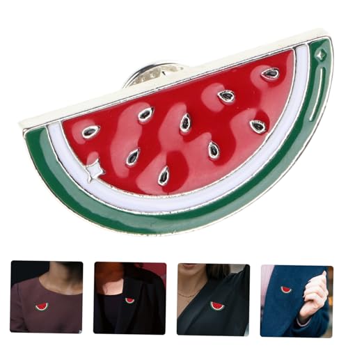 Hemobllo 3 Stück Teiliges Wassermelonen Broschen aus Legierung Niedliche Obst Anstecknadeln für Damen Vielseitige Schalclips und Cardigan Accessoires Geeignet für Kleidung und Taschen von Hemobllo