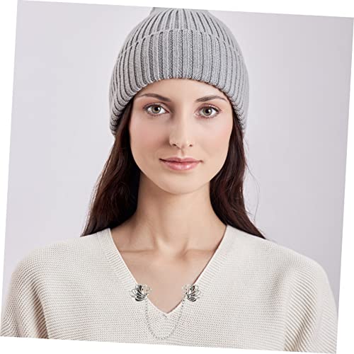 Hemobllo 3 Stück Vintage Hemdkragen Kettenbroschen aus Langlebiger Legierung Doppelkette Pins für Anzug Bluse Schal und Handtasche Broschen im Retro Stil für Damen und Herren von Hemobllo