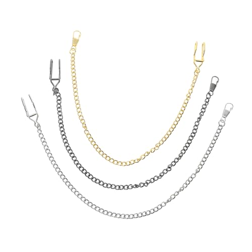 Hemobllo 3 Stück Vintage Taschenuhr Kette aus Langlebiger Metalllegierung Unisex Design Kettenuhr Zubehör für Herren Damen Vielseitige Uhr Ketten für Jeans und Taschenuhren von Hemobllo