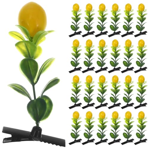 Hemobllo 30stücke Zitronen-haarschmuck Obstspangen Haarspangen Haarschmuck Mädchen Obst-haarspangen Fürs Haar Spangen Haarspange Zubehör Party von Hemobllo