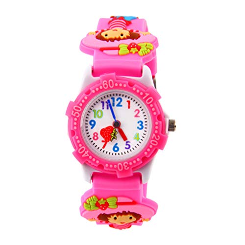 Hemobllo 3D Kind Uhr Armbanduhr Für Kinder Cartoon-kinderuhr Nummer Kinderuhr Kindergeburtstagsgeschenk Kind Intelligente Uhr Schöne Kinder Sehen Zu wasserdichte Uhr Student Mode von Hemobllo