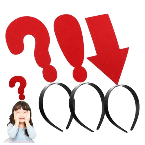 Hemobllo 3Stücke Haarbänder mit Lustigen Symbolen Kopfbedeckung für Karneval Halloween Partys und Cosplay Komfortabel und Stylisch für Lange Tragezeiten von Hemobllo