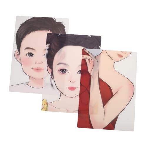 Hemobllo 3stücke Teiliges Übungsboard Für Gesichtsbemalung Make-up-schablonen Für Kunstkurse Festivals Und Partys Wasserwaschbar Für Anfänger Und von Hemobllo