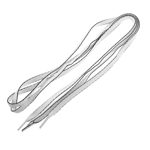 Hemobllo 4 Paare Flache Schwarze und Weiße Schnürsenkel mit Strapazierfähige Schuhbänder für Sneaker Sportschuhe Geeignet für Damen und Herren Schnürsenkel für Erwachsene von Hemobllo