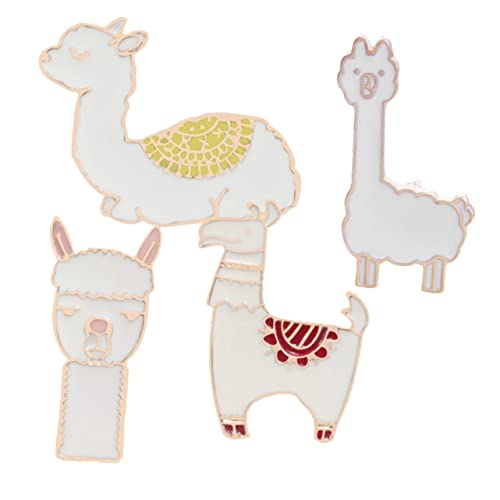 Hemobllo 4 Stück Niedliche Broschen aus Cartoon Anstecknadeln mit Schalclip Langlebig Farbbeständig Praktisch für Kleidung Taschen Hüte Festliche Geschenkidee für Damen von Hemobllo