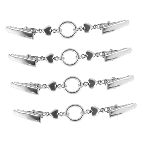 Hemobllo 4 Stück Retro Sweater Clips aus Langlebiger Legierung Vielseitige Kragenclips für Damenpullover Schals und Hemden Einfach zu Befestigen Stilvoller Cardigan Verschluss für Offene von Hemobllo