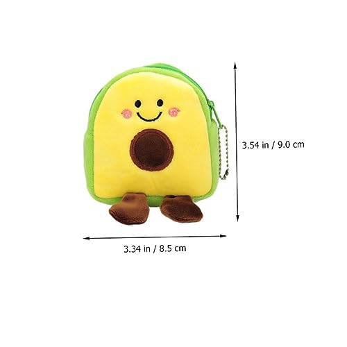 Hemobllo 4 Stück Teiliges Avocado Münzbeutel Kleines Portemonnaie mit Reißverschluss Niedliche Change Purse für Mädchen Leichtes Kompaktes Kleingeldetui als von Hemobllo