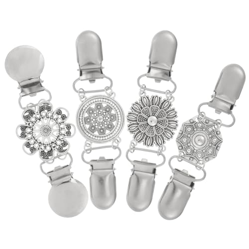 Hemobllo 4 Stück Teiliges Damen Kleid Clips Brustnadel Clip Broschen für Strickjacken Schals und Kleider Dekorative Shirt Cinch Vielseitig für Freizeit und Festliche Anlässe von Hemobllo