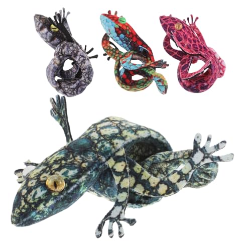 Hemobllo 4 Stück Teiliges Eidechsen Schnapparmband Tierisches Armband für Einfach Anzuziehen als Party Mitgebsel Ostergeschenk oder Geburtstagsdeko Trendiges Reptilienförmiges von Hemobllo