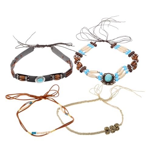 Hemobllo 4 Stück Teiliges Hutband für Damen und Herren Verstellbare Leichte und Strapazierfähige Hutbänder aus Hochwertigem Material Vielseitig Einsetzbar als Dekorativer Strandhut und von Hemobllo