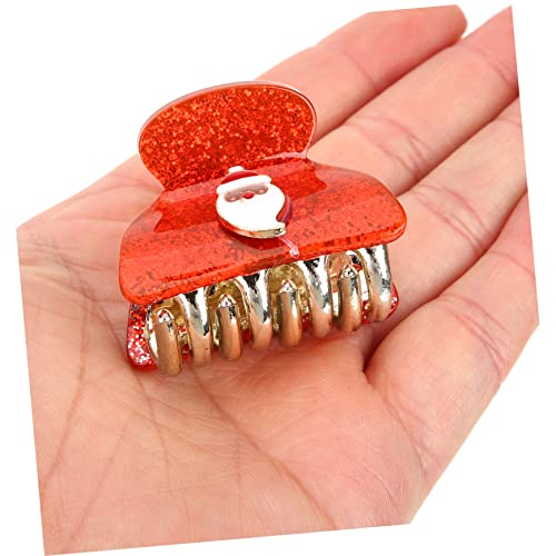 Hemobllo 4 Stück Teiliges Kleine Haarklammern aus Minimalistisches Design Weihnachtliche Haarclips für Dünnes Haar Bunte Krallenclips Festliche Styling Accessoires für Frauen von Hemobllo