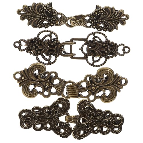 Hemobllo 4 Stück Teiliges Vintage Cardigan Clip aus Antikem Bronze mit Filigranem Wolkenmuster Strickjackenbroschen und Kragenpins für Pullover Blusen Schals und Hemden Vielseitig und von Hemobllo