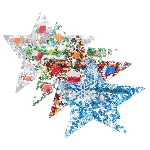 Hemobllo 4 Stück Teiliges Weihnachts Haarclip Damen Metall Acryl Langlebig Modisch Festlich Haarschmuck Weihnachten Hochzeit von Hemobllo