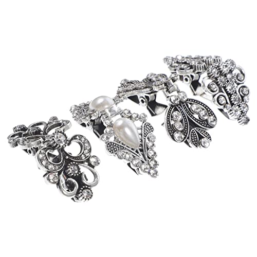 Hemobllo 4 Stück Vintage Strickjacken Clips aus Langlebiger Legierung Shawl Pin Broschen für Damenpullover Kleider und Schals Rostfrei Modischer Retro Stil mit Sicherem Halt von Hemobllo