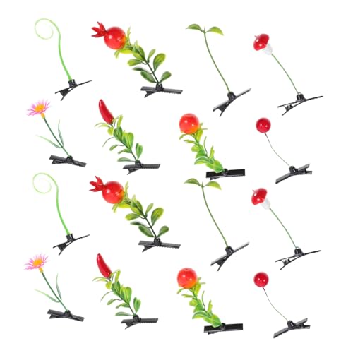 Hemobllo 40stücke Pflanzenhaarspangen Sprossenspangen Haarschmuck Für Mädchen Naturgetreue Haarspangen Leicht Zu Tragen Alltag Oder Festlichkeiten von Hemobllo