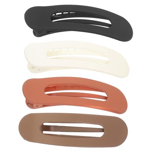Hemobllo 4stücke Flache Haarklammern Für Damen Französischer Stil Dekorative Haarklammern Haarschmuck Accessoires Zum Stylen Und Abteilen Mit Entenschnabel-design in Verschiedenen Farben von Hemobllo