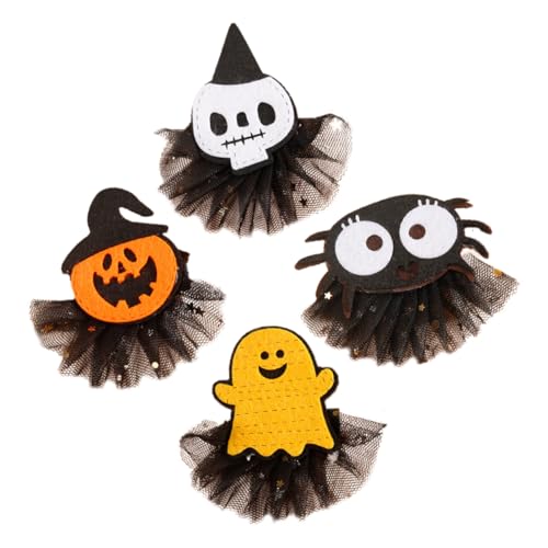 Hemobllo 4stücke Halloween-haarnadeln Süße Haarspangen Haarspangen Aus Stoff Und Metall Für Halloween-party Und Cosplay von Hemobllo