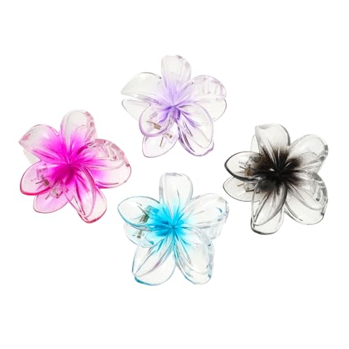 Hemobllo 4stücke Haarklammern Mit Blumenmotiv Aus Kunststoff Und Harz Für Frauen Haarspangen Mit Hawaii-blumen Und Plumeria-motiven Für Dickes Und Dünnes Haar Hemobllo 4stücke Haarklammern Mit Blumenmotiv Aus Kunststoff Und Harz Für Frauen Haarspangen Mit Hawaii-blumen Und Plumeria-motiven Für Dickes Und Dünnes Haar von Hemobllo