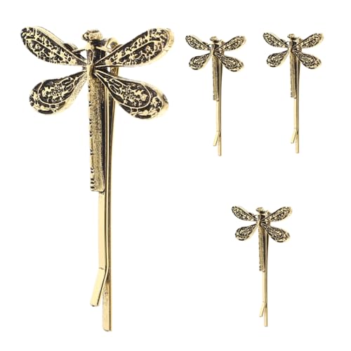 Hemobllo 4Stücke Vintage Libellen Haarspangen Retro Haarklammern für Damen Dekorative Bobby Pins für Hochzeiten Geburtstagsfeiern und Charmante Haaraccessoires von Hemobllo