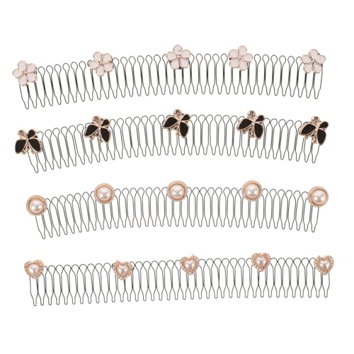 Hemobllo 4stücke Haarkämme Für Styling Haarspangen Für Damen U-form Haarspangen Mit Strasssteinen Haarschmuck Für Gewelltes Haar von Hemobllo