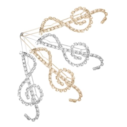 Hemobllo 4stücke Haarklammern Mit Musiknoten Aus Metall Haarspangen Für Mädchen Mit Strasssteinen Haarstyling-accessoires Metall-haarnadeln Kopfbedeckungen Mit Musiknoten Haarschmuck Hemobllo 4stücke Haarklammern Mit Musiknoten Aus Metall Haarspangen Für Mädchen Mit Strasssteinen Haarstyling-accessoires Metall-haarnadeln Kopfbedeckungen Mit Musiknoten Haarschmuck von Hemobllo