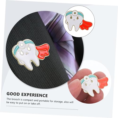 Hemobllo 5 Stück Teiliges Cartoon Zahn Broschen Niedliche Metall Anstecknadeln für Kleidung Rucksäcke Vielseitige Taschen Pins Kreative Geschenkidee für Freunde Zahnarzthelferinnen von Hemobllo