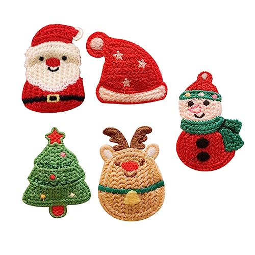 Hemobllo 5 Stück Teiliges Weihnachts Haarspangen für Mädchen Bunte Strähnen Elastisch Reibungsarm Vielseitiger Haarschmuck für Alltag Geburtstage Partys und Festliche Anlässe von Hemobllo