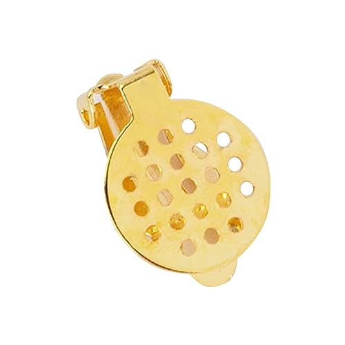 Hemobllo 50 Stück DIY Ohrclips mit Netzstruktur Metallische Ohrclip Ohrring Basis Gold Ohrschmuck Zubehör Ohrloch für Schmuckgestaltung von Hemobllo