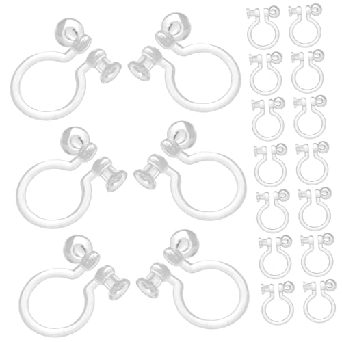 Hemobllo 50stücke Diy Ohrclips Zum Basteln Dekorative Ohrringe Aus Kunststoff Ohrringzubehör Ohne Piercing Für Verschiedene Anlässe Unempfindlich Gegen Ausbleichen Und Verformung von Hemobllo