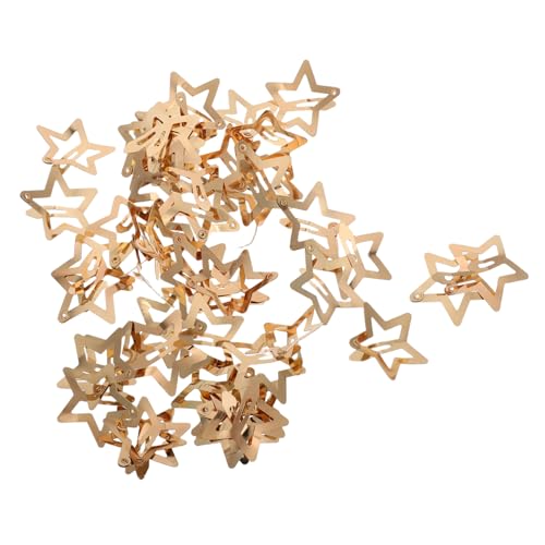 Hemobllo 50stücke Metall Stern Haarspangen Clip Für Frauen Haarnadeln Schnappschuss Accessoire Dekorativ Ästhetisch Einzigartige Form von Hemobllo
