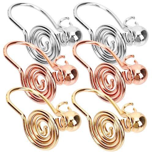 Hemobllo 6stücke Spiral-clip-ohrclips Druck-ohrstecker Piercing Clip-fake-ohrringe Für Frauen Und Mädchen Verstellbar Und Bequem Tragbar von Hemobllo