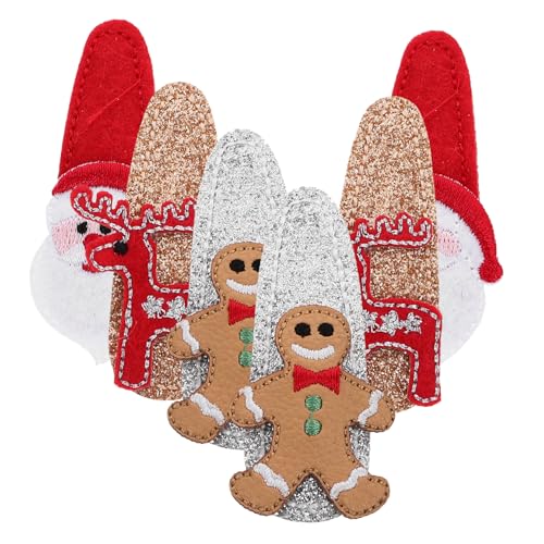 Hemobllo 6 Stück Teiliges Weihnachts Haarclip mit Glitzer Kleine Festliche Haarschmuck Clips für Mädchen Sicherer Leicht und Wiederverwendbar für Weihnachtsfeiern und Geschenkideen von Hemobllo