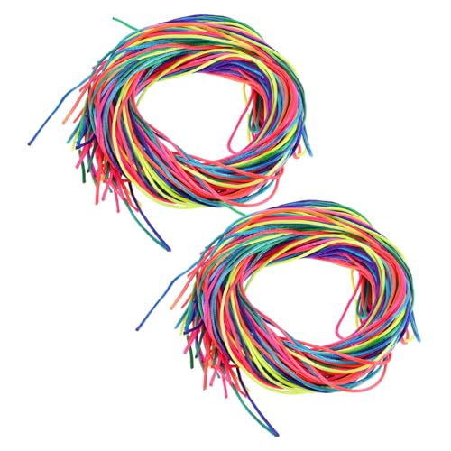 Hemobllo 64stücke Farbige Haargummis Für Zöpfe Diy-haarschmuck Für Mädchen Bunte Haarbänder Zum Flechten Haarseil Aus Afrikanischem Stofffaden Haarstyling-accessoires Zum Dehnen von Hemobllo