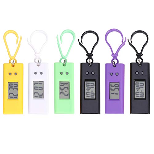 Hemobllo 6stücke Digitale Schlüsselanhänger-Uhren Für Prüfungen Handliche Taschenuhren Zufälligen Farben Für Schüler Und Studenten Praktische Uhren Für Jeden Anlass von Hemobllo