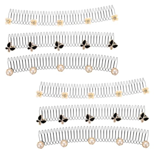 Hemobllo 6stücke Haarkamm Förmiger Haarspange Unsichtbarer Haarfixierer Halter Für Haarfixierer Haarschmuck Für Frauen Und Mädchen Glatte Oberfläche Starken Haltbarkeit von Hemobllo
