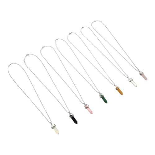 Hemobllo 7 Stück Teiliges Halsketten mit Natürlichem Sechseckigem Anhänger Schlüsselbein Ketten für Damen Vielseitig Kombinierbar Schmuck Accessoires in Grün Rot Rosa Weiß und Transparent Hemobllo 7 Stück Teiliges Halsketten mit Natürlichem Sechseckigem Anhänger Schlüsselbein Ketten für Damen Vielseitig Kombinierbar Schmuck Accessoires in Grün Rot Rosa Weiß und Transparent von Hemobllo