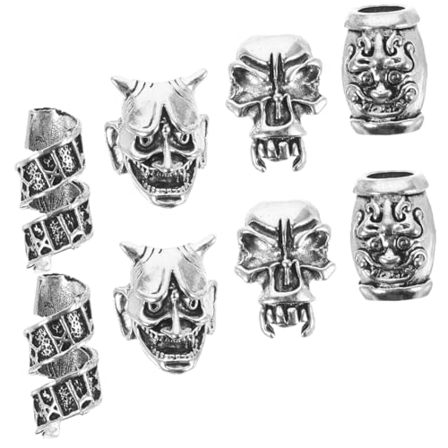 Hemobllo 8stücke Dreadlock-zubehör Haarperlen Metall Haarmanschetten Für Zöpfe Haarflechtzubehör Dreadlock-schmuck Haaranhänger Für Langes Haar von Hemobllo