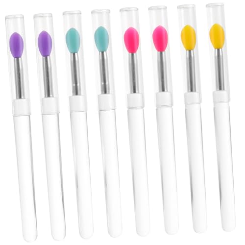 Hemobllo 8stücke Silikon Lippenapplikatoren Mit Deckel Wiederverwendbar Für Lippenstift Lidschatten Lippenbalsam Make-up-zubehör Leicht Zu Reinigen Und Aufzubewahren Transparent Griff Hemobllo 8stücke Silikon Lippenapplikatoren Mit Deckel Wiederverwendbar Für Lippenstift Lidschatten Lippenbalsam Make-up-zubehör Leicht Zu Reinigen Und Aufzubewahren Transparent Griff von Hemobllo