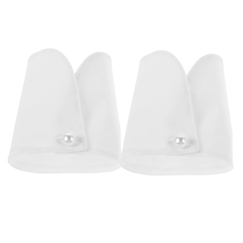 Hemobllo Abnehmbare Handgelenkmanschetten aus Polyester Baumwollmix Falsche Ärmelmanschetten Vielseitig Kombinierbar für Büro Freizeit und Alltag Elegantes Accessoire für Damen und Herren von Hemobllo