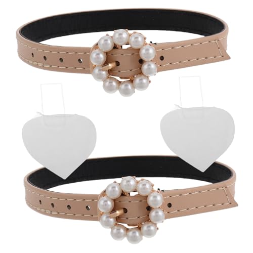 Hemobllo Abnehmbare High Heel Schuhriemen mit Perlenverschluss Rutsch Knöchelriemen für Damen Verstellbare Absätze Komfortabel und Sicher Modisches Zubehör für Lockere Schuhe von Hemobllo