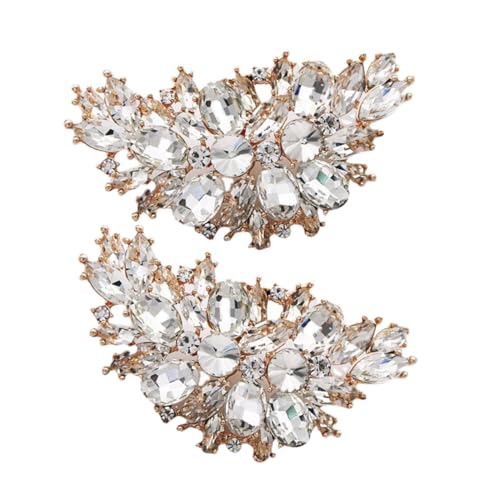 Hemobllo Abnehmbare Schuhclips mit Funkelnden Strass Hochwertige Zinklegierung Damenschuh Deko für High Heels Accessoires für Hochzeit Party und Festliche Anlässe von Hemobllo