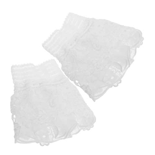 Hemobllo Abnehmbare Spitzenmanschetten für Handgelenk Weiche Komfortable Fake Ärmel aus Hochwertigem Stoff Vielseitig Kombinierbar mit Pullovern Jacken und Sweatshirts Stilvolles Damen von Hemobllo