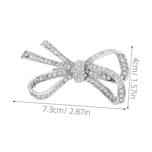 Hemobllo Abnehmbare Strass Schleifen Schuhclips Metall Schuhschmuck für Damen High Heels Pumps Sandalen DIY Hochzeit Schuhe Accessoires Dekorative Schuhschnallen von Hemobllo