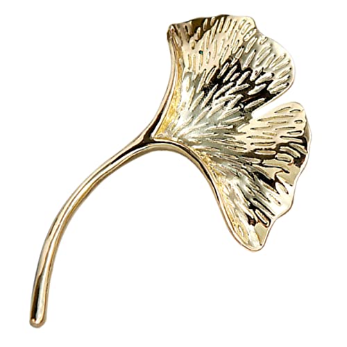Hemobllo Alloy Ginkgo Brosche Damen Lapel Pin Anstecker für Kleidung Schaljacke Schmuck Accessoire von Hemobllo