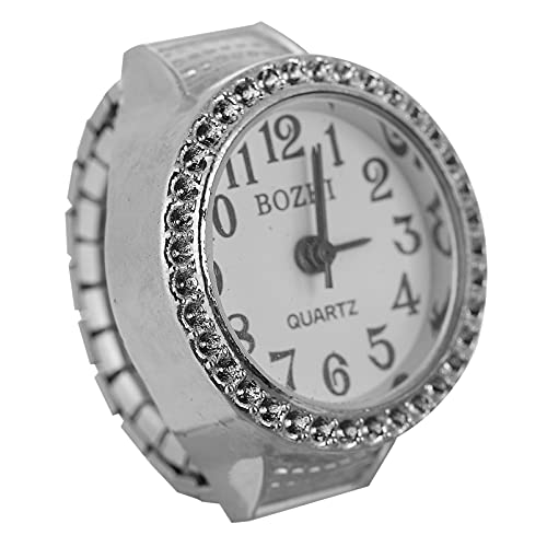 Hemobllo Geschenke Für Männer Antike Splitter Finger Uhr Runde Quarz Ring Finger Uhr Vintage Metall Finger Quarzuhr für M?nner Frauen Männer Geschenke von Hemobllo