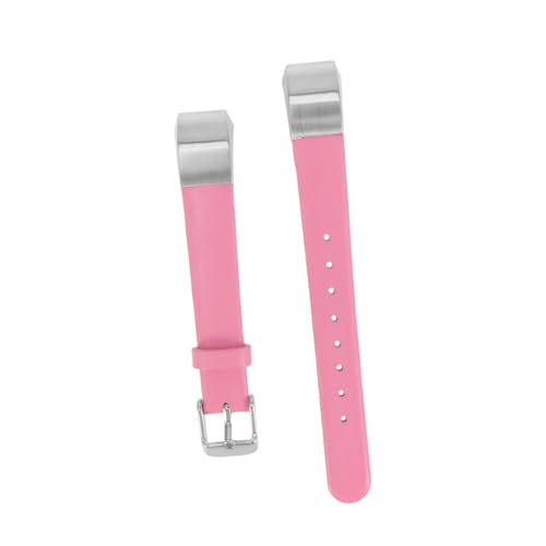 Hemobllo Armband Uhrenarmbänder aus Leder Smartwatch-Bänder Uhrenarmbänder für Damen Ersatzbänder riemen leder einhandzwinge Lederriemen Frau Gurt Zubehör Fräulein Rosa von Hemobllo