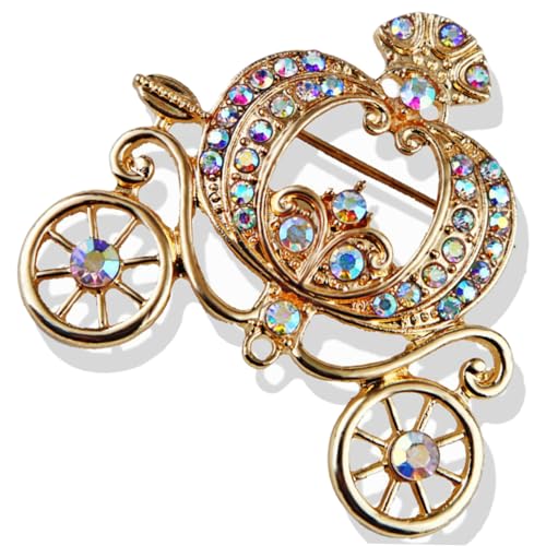 Hemobllo Auto Brosche für Damen Vintage Schmuck mit Modisches Zubehör für Mütze Schal Feengeschenk für Besondere Anlässe Partys Goldene Farbvarianten von Hemobllo
